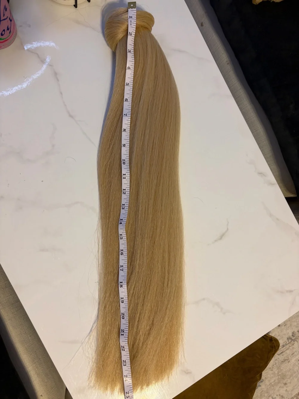 Champagne Blonde Clip-In Ponytail Extension - Natural Straight
